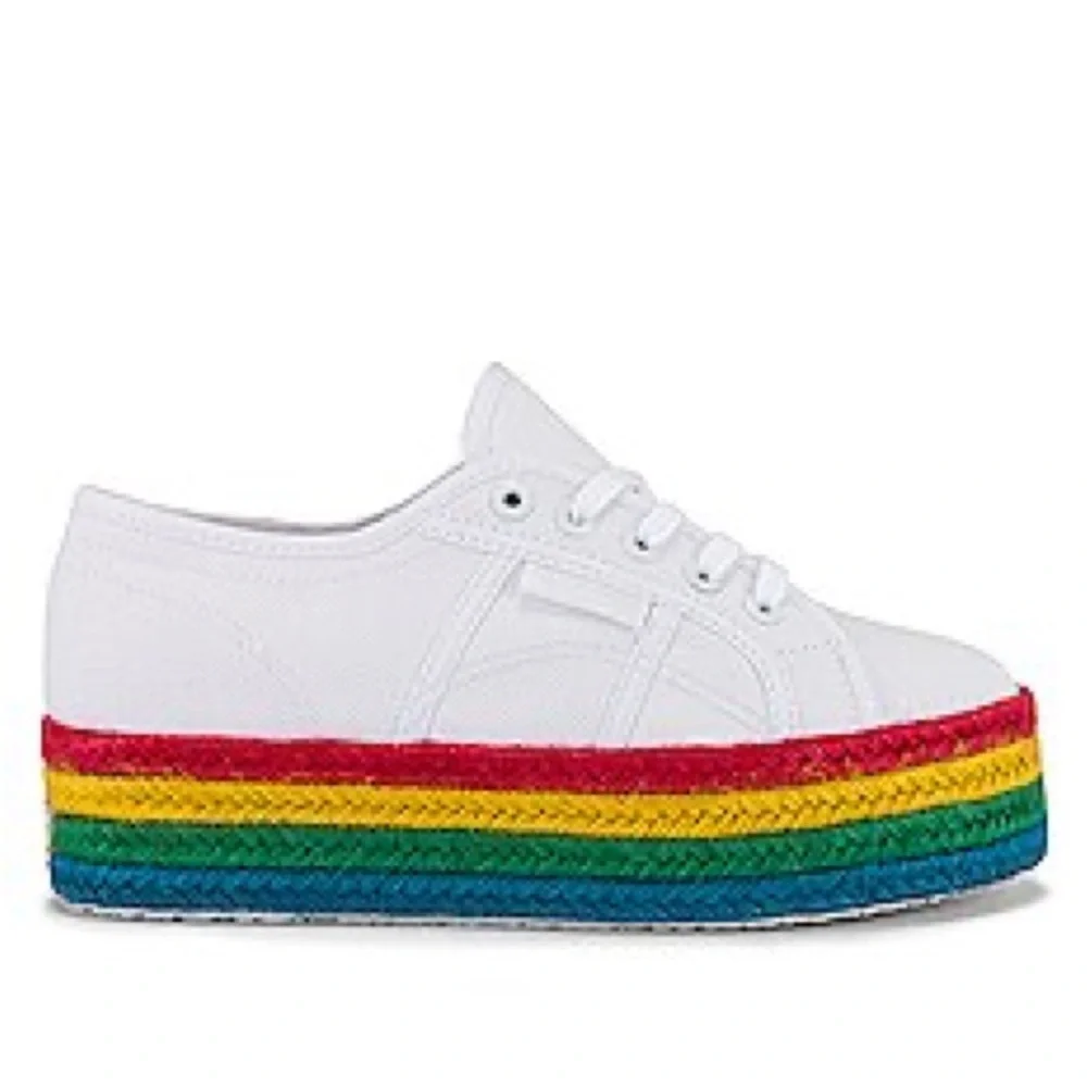 Superga 2790 Sneakers Rainbow Espadrilles White